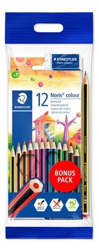 Lápis De Cor Noris Staedtler Lápis Hb E Borracha 12cores