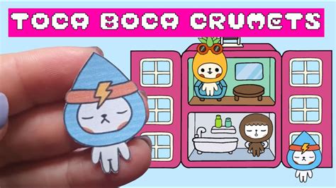 Crumpet S Pink House Toca Boca Paper Dolls Paper Dolls Crafts