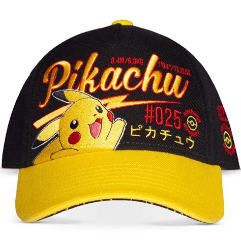 pokemon mens adjustable cap pikachu pcmerch