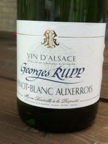 Georges Rupp Pinot Blanc Auxerrois Vivino Australia