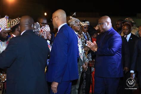 Le chef de l état Félix Tshisekedi est arrivé ce vendredi à Mbuji