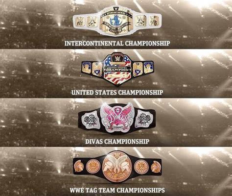 PHOTO: New WWE Title Belt Designs Reveled Wrestling News - WWE News ...