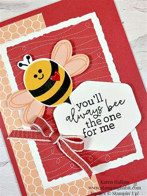 Bee My Valentine Bee Builder Punch Bee Mine Dsp Deckled Rectangle