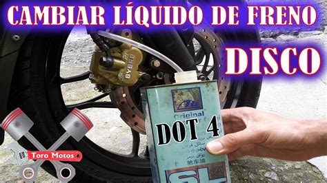 Como Cambiar Liquido De Freno De Moto Purgar Freno De Disco