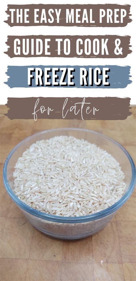 How To Freeze Rice