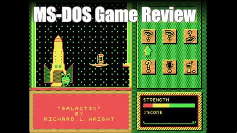 Galactix 1988 Ms Dos Game Review Youtube