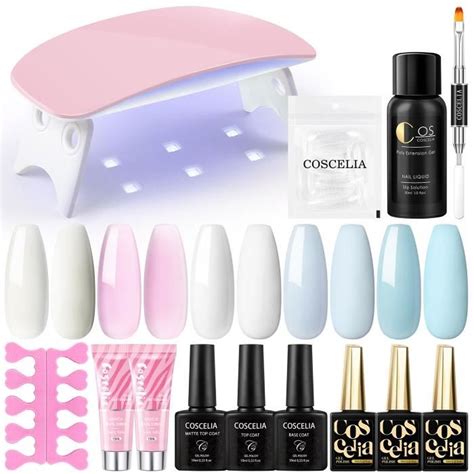 Ml Vernis Ongles Semi Permanent Manucure Kit Coscelia Extension Gel