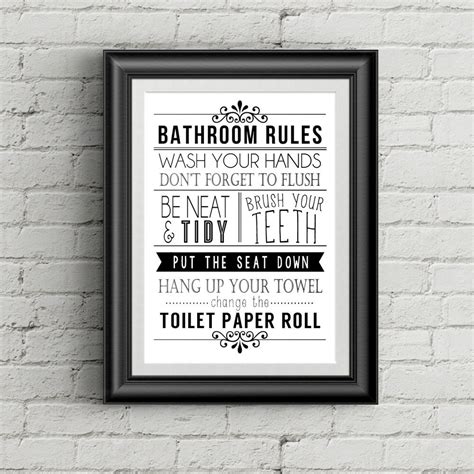 30 Beautiful Funny Bathroom Wall Decor - Home, Family, Style and Art Ideas