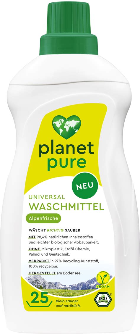 Planet Pure Universalwaschmittel Alpenfrische Ecosplendo Onlineshop