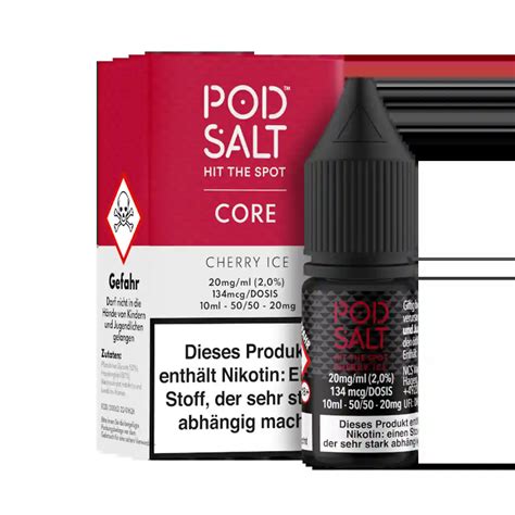 Cherry Ice Nic Salt Liquid Von Pod Salt The Vape