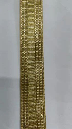 1inch Golden Border Polyester Lace For Garments At Rs 1 35 Meter In Surat