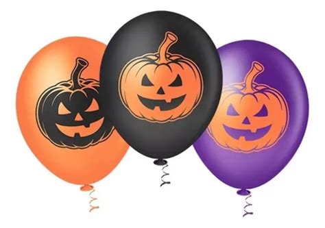 Bal O Bexiga Ab Bora Do Halloween Sortidos N Unidades Mercadolivre