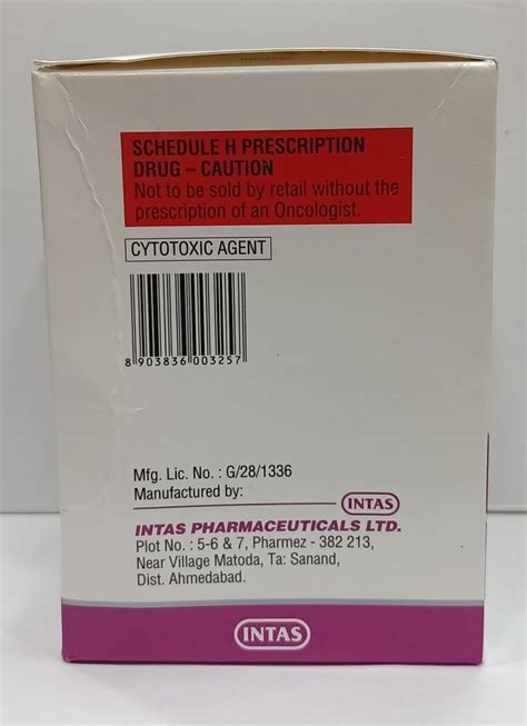 Intas Docetaxel Lipid Suspension For Injection 80mg DOCEAQUALIP 80