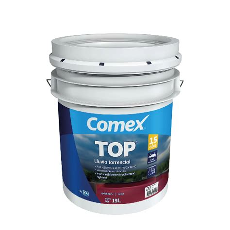 Impermeabilizante COMEX "Lluvia torrencial" (15 años) 4Lt - Color Red