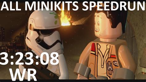 Former Wr Lego Star Wars The Force Awakens All Minikits Speedrun In