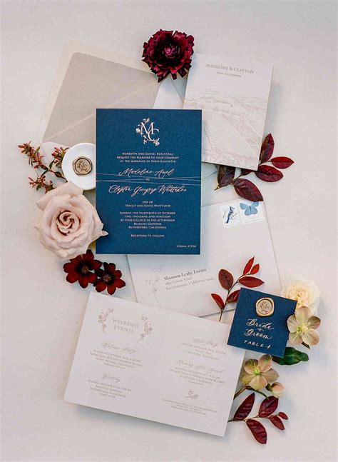 20 Beautiful Fall Wedding Invitation Ideas