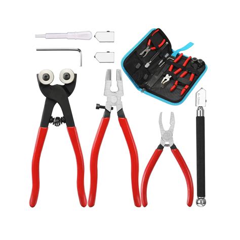 Professional glass cutter tool kit with heavy duty running plier ...