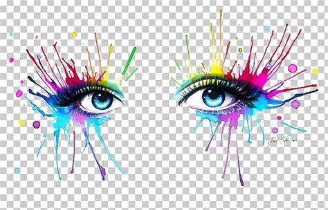 Painting Drawing Eye Art Rainbow PNG - acr, color, computer wallpaper ...