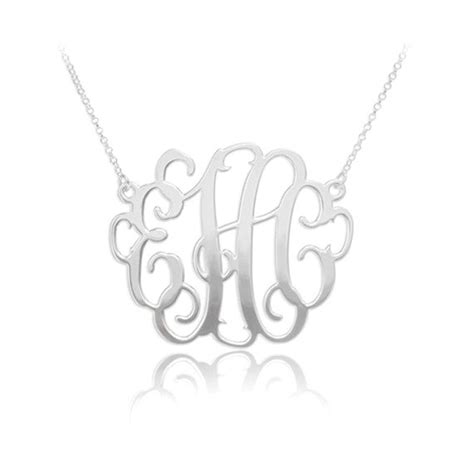 Your Monogram Initials Necklace Custom Monogram Charm - Etsy