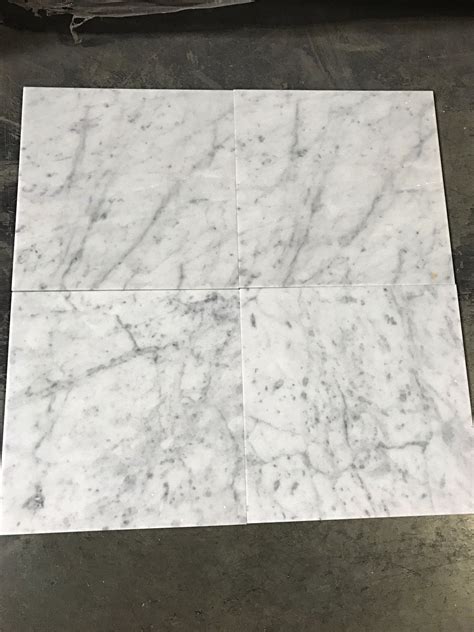 Bianco Carrara Marble Tile 12x12 Polished Stone Design Inc