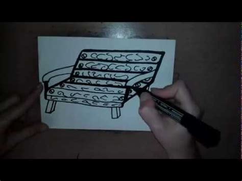 HOW TO DRAW A BENCH CÓMO DIBUJAR UN BANCO COMMENT DESSINER UN BANC