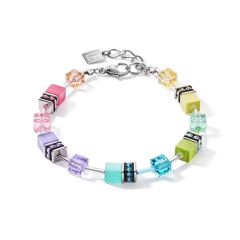 Coeur De Lion Bracelet. Multicolour Pastel Cube. ⋆ John Swan Jewellers