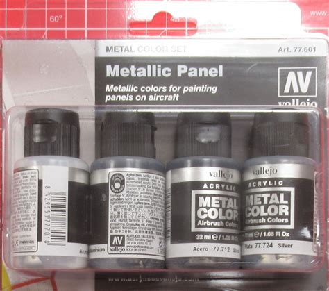 Vallejo Metallic Panel Metal Color Set – Hobbyzero