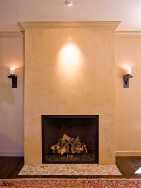 Venetian Plaster Fireplace | Houzz