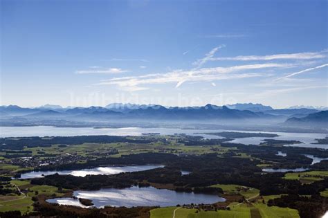 Bad Endorf Aus Der Vogelperspektive Seen Kette Und Uferbereiche Des