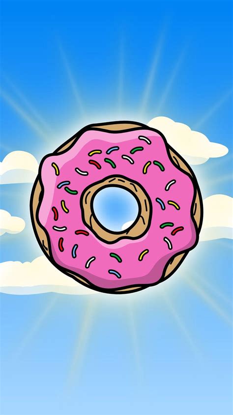 Simpsons Donut Iphone Wallpapers Top Free Simpsons Donut Iphone