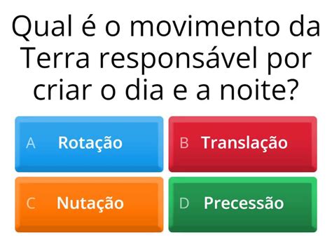 Qual O Movimento Da Terra Responsável Pela Estação Do Ano