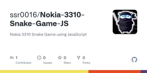 GitHub - ssr0016/Nokia-3310-Snake-Game-JS: Nokia 3310 Snake Game using JavaScript