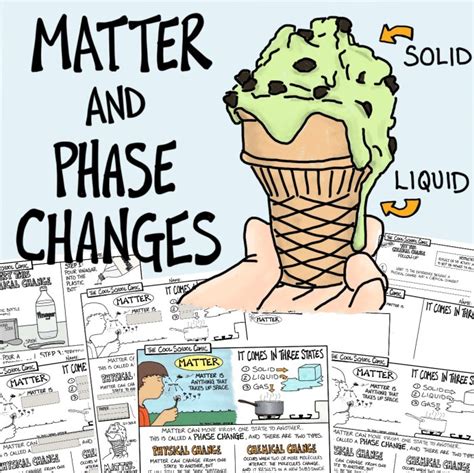 Properties Of Matter Lesson Package Cool School Comics