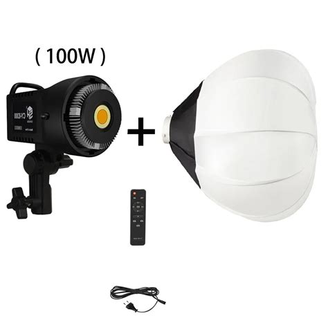 Luz LED De 100W Para Fotograf A Y V Deo L Mpara De Sol Equilibrada Con