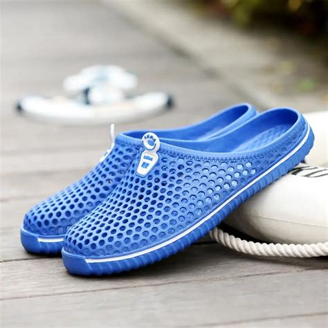 Men Sandals 2018 Fashion Summer Breathable Honeycomb Beach Flats Sandals Men Shoes Lightweight