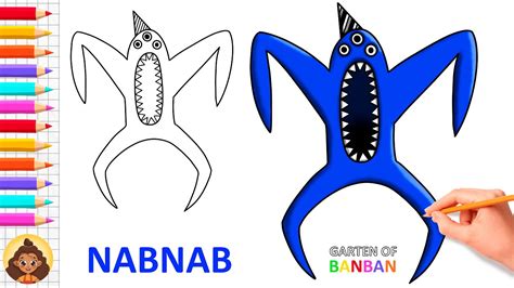 How To Draw Nabnab From Garten Of Banban Youtube