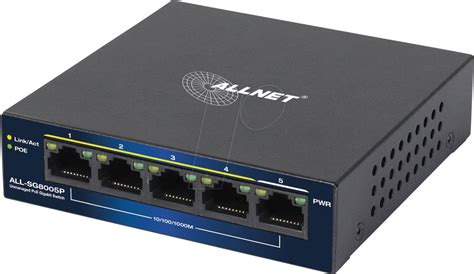 Allnet Allsg P Switch Port Gigabit Ethernet Poe At Reichelt