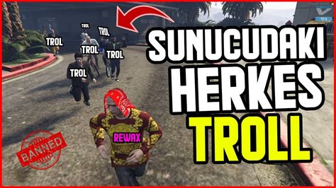 Bİ SUNUCU DÜŞÜNÜN HERKES TROLL Fivem Sunucu Troll 34 YouTube