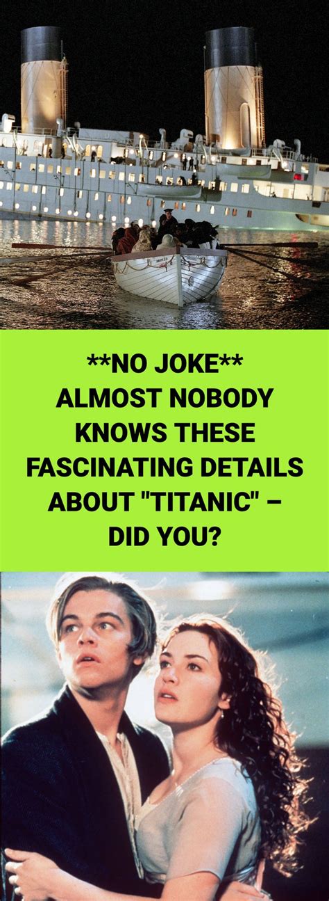 „titanic“ 13 Fascinating Facts You Didn T Know About The Movie Titanic Facts You Didnt Know