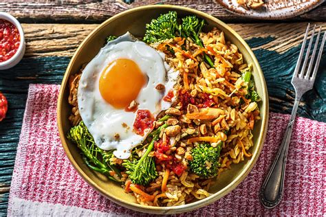 Nasi Goreng Indonesisches Reisgericht Rezept Hellofresh