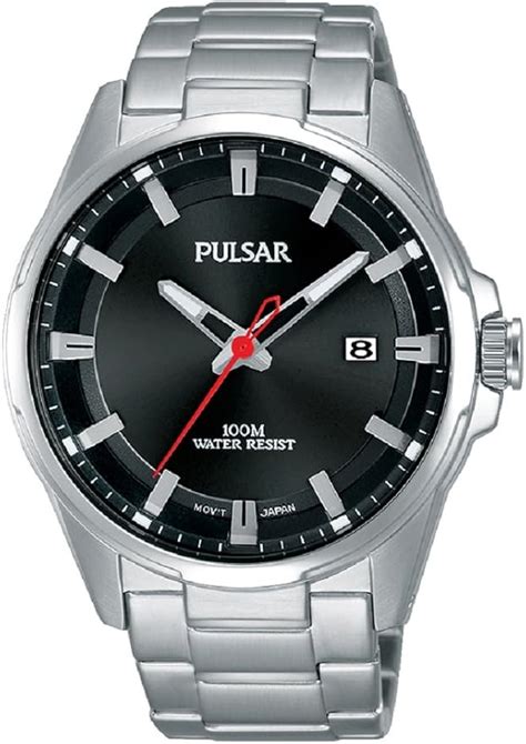 Pulsar Herren Armbanduhr Sport Analog Quarz Edelstahl PS9509X1 Amazon