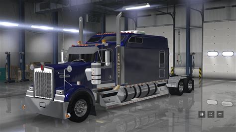 American Truck Simulator Kenworth W900 Long Sleeper Review Youtube