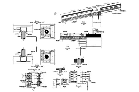 Rcc Structure Design Autocad File Download Cadbull