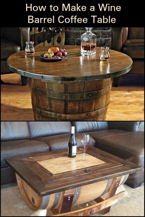 How To Make A Wine Barrel Coffee Table Diy Projects For Everyone Barrel Coffee Table