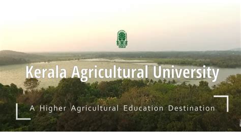 Kerala Agricultural University Thrissur Admission Courses Offered