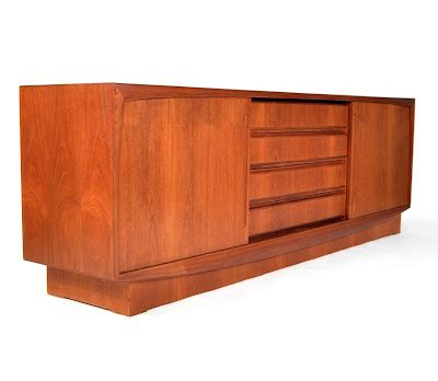 SELECT MODERN: Danish Mid-Century Modern Teak Credenza, Bar Cabinet, Sideboard or Buffet