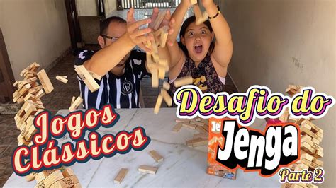 Jogo Cl Ssico Brincando De Jenga Continua O Do Desafio De Jogos