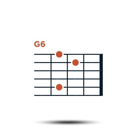 Premium Vector G6 Basic Guitar Chord Chart Icon Vector Template