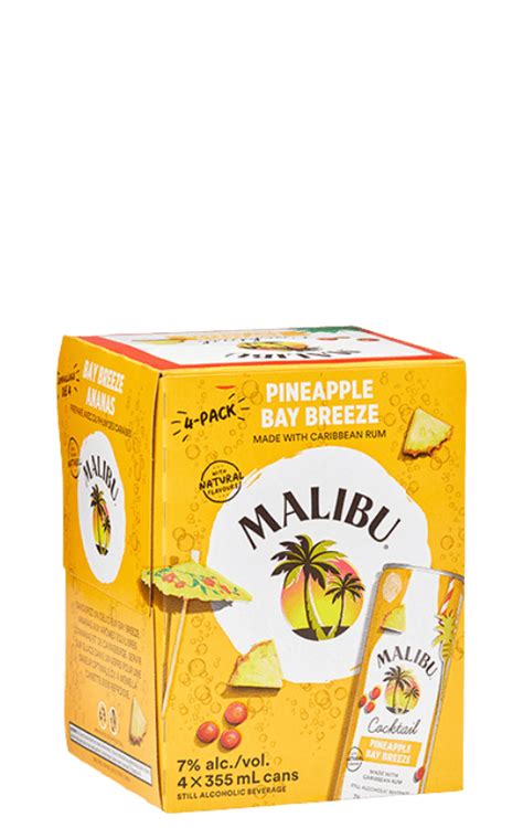 Malibu Pineapple Bay Breeze Harvest Beer Wine Spirits