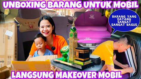 Makeover Mobil Dengan Warna Unguunboxing Langsung Pasang Ke Mobil